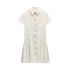 2024 Summer New Women's Clothing European and American Style Fashion Casual Shirt Style Collar Mini Dress