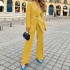 FD1069 in stock 2023 spring new fashionable long sleeved professional suit jacket long pants set two-piece set