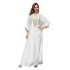 Cross border Muslim Middle Eastern Robe Women's Embroidered Abaya Dress Dubai Women's Muslim Wholesale