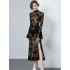 European Station Fish Tail Dress Autumn/Winter 2024 Women's New Style High End Hepburn Style Slimming Hip hugging Evening Dress