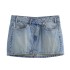 Foreign Trade 2024 Summer New Style European and American Style High Waist slimming and distressed slim fit denim half length skirt 8197090