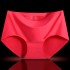 Women's seamless one-piece ice silk underwear, women's plus size sexy cotton interior women's triangle pants