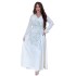 XQY500177 Cross border Middle East Fashion Diamond Inlaid Abaya Satin Evening Dress Dubai Arab Open Robe