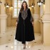 Fashionable Middle Eastern Robe Muslim Elegant Embroidered Dress Robe Hoodie Arab Jalabiya