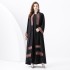 2024 Vacation - Palace Embroidered Tassel Horn Sleeve Retro Long Robe Hoodie Dress Two Piece Set