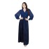 XQY500225 Cross border Middle Eastern Women's Velvet Burnt Snowspin Hot Diamond Fashion Banquet Dress Robe