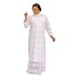 Cross border European, American, African ethnic style women's dress with water-soluble lace, hooked flower, hollowed out oversized long skirt and inner skirt