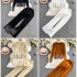 Fashion suit women's Korean version long sleeved contrasting color V-neck knitted cardigan jacket two-piece set high waist straight leg wide leg pants