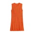 Foreign Trade 2024 Summer New European and American Style Wide Fold Button Knitted Mini Dress 3859025