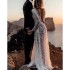 Beach beach minimalist travel photography wedding dress foreign trade new sequin lace sexy backless outdoor light wedding dress for women