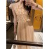 High end formal occasion lace embroidered dress for women's summer 2024 new style French temperament elegant pleated long skirt