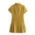 2024 Summer New Women's Clothing European and American Style Fashion Casual Shirt Style Collar Mini Dress