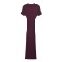 Foreign Trade 2024 Autumn New Women's Clothing European and American Style Fashion Slimming Thread Knitted Long Dress 3471104