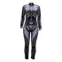 FD518 in stock 2024 Halloween women's clothing human skeleton printing party cosplay tight jumpsuit women