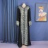 Foreign trade African ethnic style dress Middle Eastern Muslim style long robe fashion V-neck hot stamping source