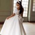 European and American foreign trade Amazon AliExpress Wish temperament wedding dress, beautiful one shoulder long style, elegant and simple long style wedding dress