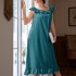 Danilin summer European and American sexy dress with added fat and loose fit casual home wear thin home nightgown for women