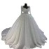 Gaoding New Heavy Industry Nail Bead Puff Skirt Wedding Dress Female Bride French Luxury Big Tail W2413 European and American