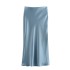 Foreign Trade 2024 Summer New Women's Clothing French Fashion Silk Texture High Waist Long Half length Skirt for Women 8632845