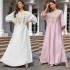 Cross border Muslim Middle Eastern Robe Women's Embroidered Abaya Dress Dubai Women's Muslim Wholesale