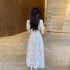 French high-end exquisite and super beautiful lace children's 2024 summer new light luxury retro temperament skirt