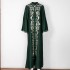 OME Muslim Middle Eastern Robe Women's Abaya Arab Robe Light Luxury Embroidered Evening Dress Customization