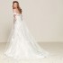 French style main wedding dress 2024 new simple one shoulder satin slimming fish tail wedding dress with detachable tail when going out