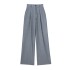 AliExpress Women's 2024 Summer New Fashionable Casual Loose pleated High waisted Wide Pants Long Pants 7102528