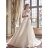 Satin light wedding dress 2024 summer new style, slim fit, small tail, bride's wedding welcome veil, banquet style main veil