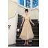 High end formal occasion lace embroidered dress for women's summer 2024 new style French temperament elegant pleated long skirt