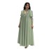 XQY500319 Cross border Dubai Muslim Women's Robe Fashion Sparkling Beaded Splicing Middle Eastern Long Dress