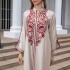 Muslim dress, Middle Eastern robe, women's cross-border evening gown, embroidered dress, wholesale for foreign trade