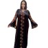 Cross border African women's dress, fashionable gold velvet rhinestone V-neck flared sleeve robe, source in stock