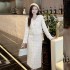 Elegant temperament small fragrance style set 2024 autumn and winter new heavy industry nail bead lapel short jacket half skirt two-piece set