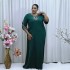 Foreign trade source: African plus size women's dresses, loose and diamond studded elegant robes