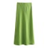 Foreign Trade 2024 Summer New Women's Clothing French Fashion Silk Texture High Waist Long Half length Skirt for Women 8632845