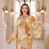 Middle East Cross border Muslim Abaya Summer Robe Dress Printed Long Dress Dubai Robe Wholesale Trade