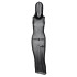 European and American style 2024 spring women's clothing new sleeveless hooded long skirt sexy mesh see through dress foreign trade wholesale