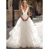 European and American foreign trade temperament, bride's mesh, fluffy wedding dress, wedding dress, outdoor lawn, simple and fashionable women's wedding