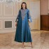 Muslim Middle East New abaya Women's Wear Dubai Türkiye Fashion Embroidery Robe Dress Foreign Trade