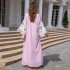 Cross border women's clothing from Europe and America, Middle East Muslim robes, Dubai clothing, embroidered abaya women's robes, foreign trade