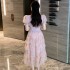 2024 New Summer Lace Style Light Luxury Fashion Cake Sweet Skirt