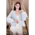 Cream Mousse 2024 Autumn/Winter New Fashionable Western style Splicing Sweater cardigan Sweet temperament Top