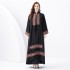 2024 Vacation - Palace Embroidered Tassel Horn Sleeve Retro Long Robe Hoodie Dress Two Piece Set