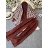 Fashion suit women's long sleeved knitted top jacket+high waist slimming wide leg straight leg pants set