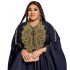 Cross border African women's dress with V-neck chiffon rhinestone hot stamping beads and large swing bat sleeves in the inner group