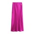 Foreign Trade 2024 Summer New Women's Clothing French Fashion Silk Texture High Waist Long Half length Skirt for Women 8632845