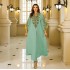 Cross border New Middle Eastern Muslim Women's Robe Rope Embroidery Craft Dubai Tourism Leisure Dress Foreign Trade Wholesale