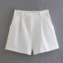 Foreign trade 2023 summer new women's clothing European and American style fashionable versatile high waisted pleated casual shorts for women