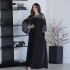 XQY500272 Cross border Middle Eastern Muslim Two piece Robe Fashion Hot Diamond Jalabiya Dress